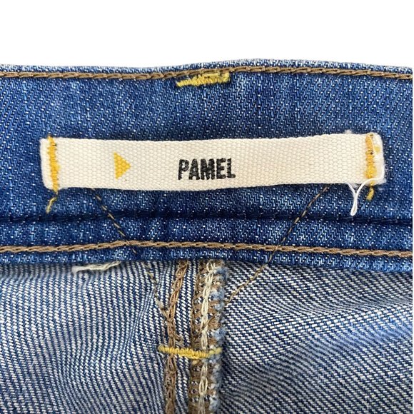 Meltin' Pot Pamel Bermuda Jean Shorts Women's 30 Medium Wash Premium Blue Denim - Picture 8 of 12